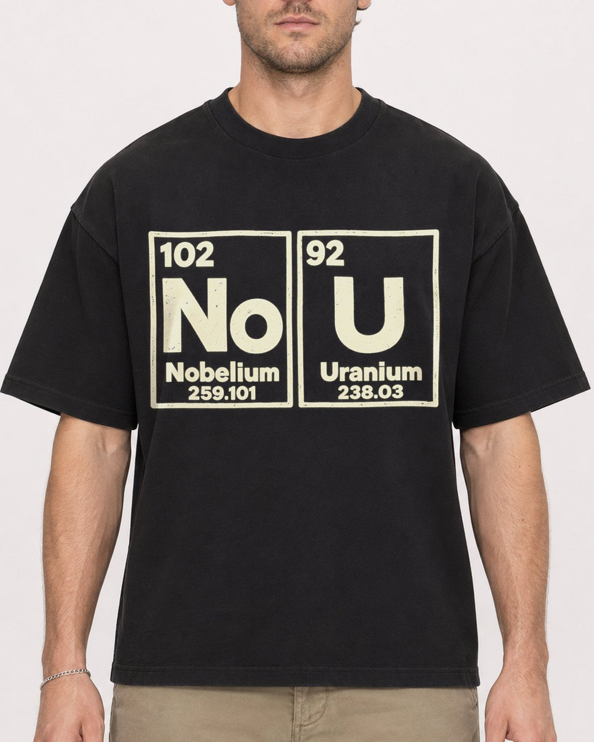 Mockup Boxy Heavyweight Tee Black male close-up 08