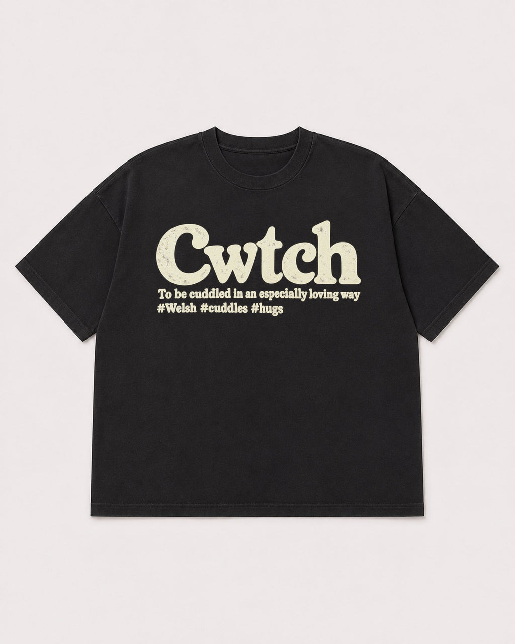 Mockup Boxy Heavyweight Tee Black product