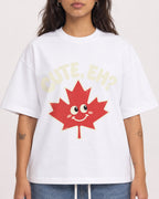 Mockup Boxy Heavyweight Tee White female close-up 06