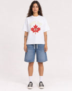 Mockup Boxy Heavyweight Tee White female full-body 06
