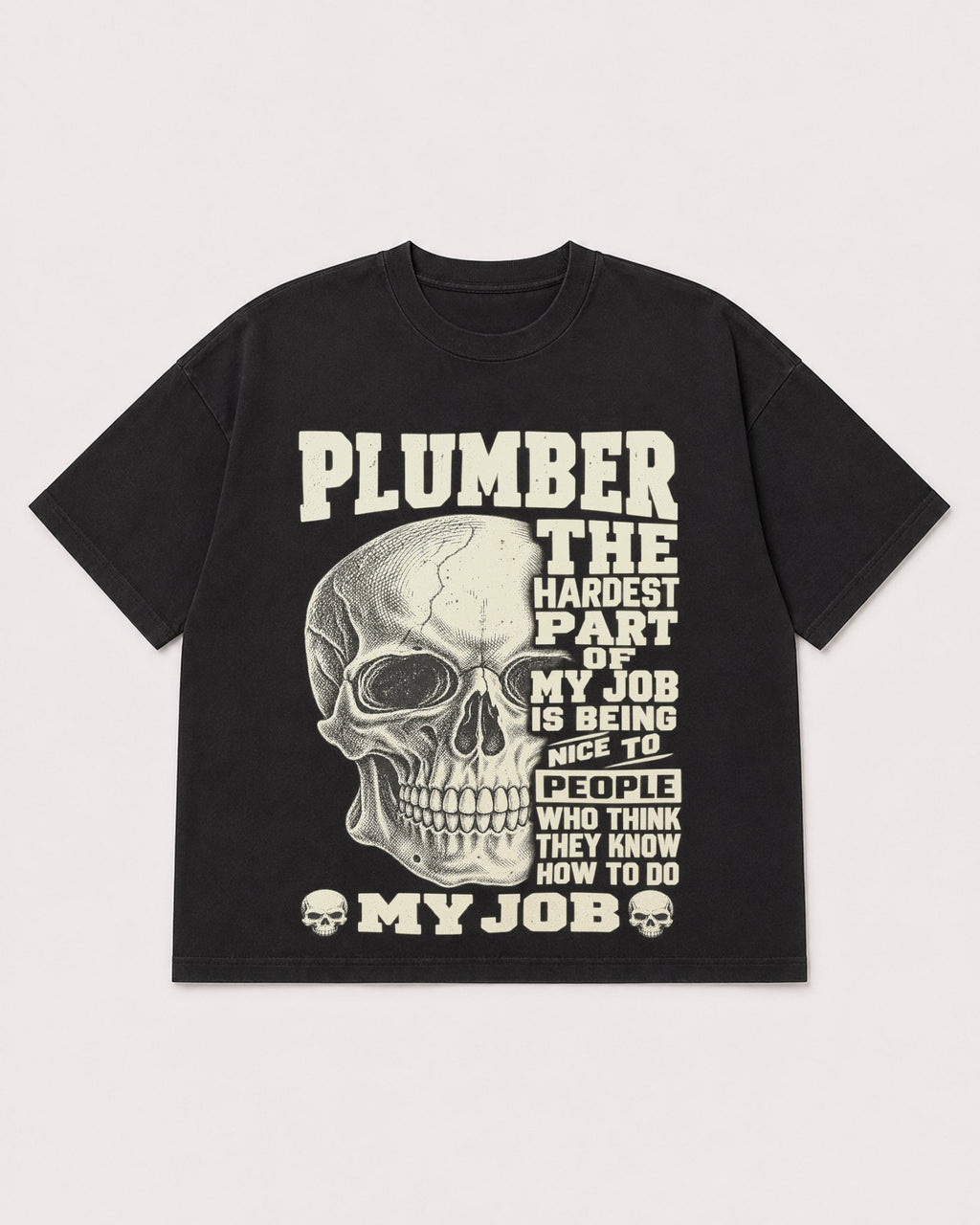 Mockup Boxy Heavyweight Tee Black product