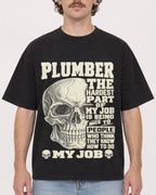 Mockup Boxy Heavyweight Tee Black male close-up 09