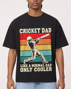 Mockup Boxy Heavyweight Tee Black male close-up 25