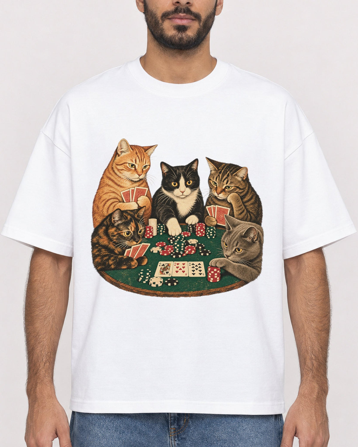 Mockup Boxy Heavyweight Tee White male close-up 07