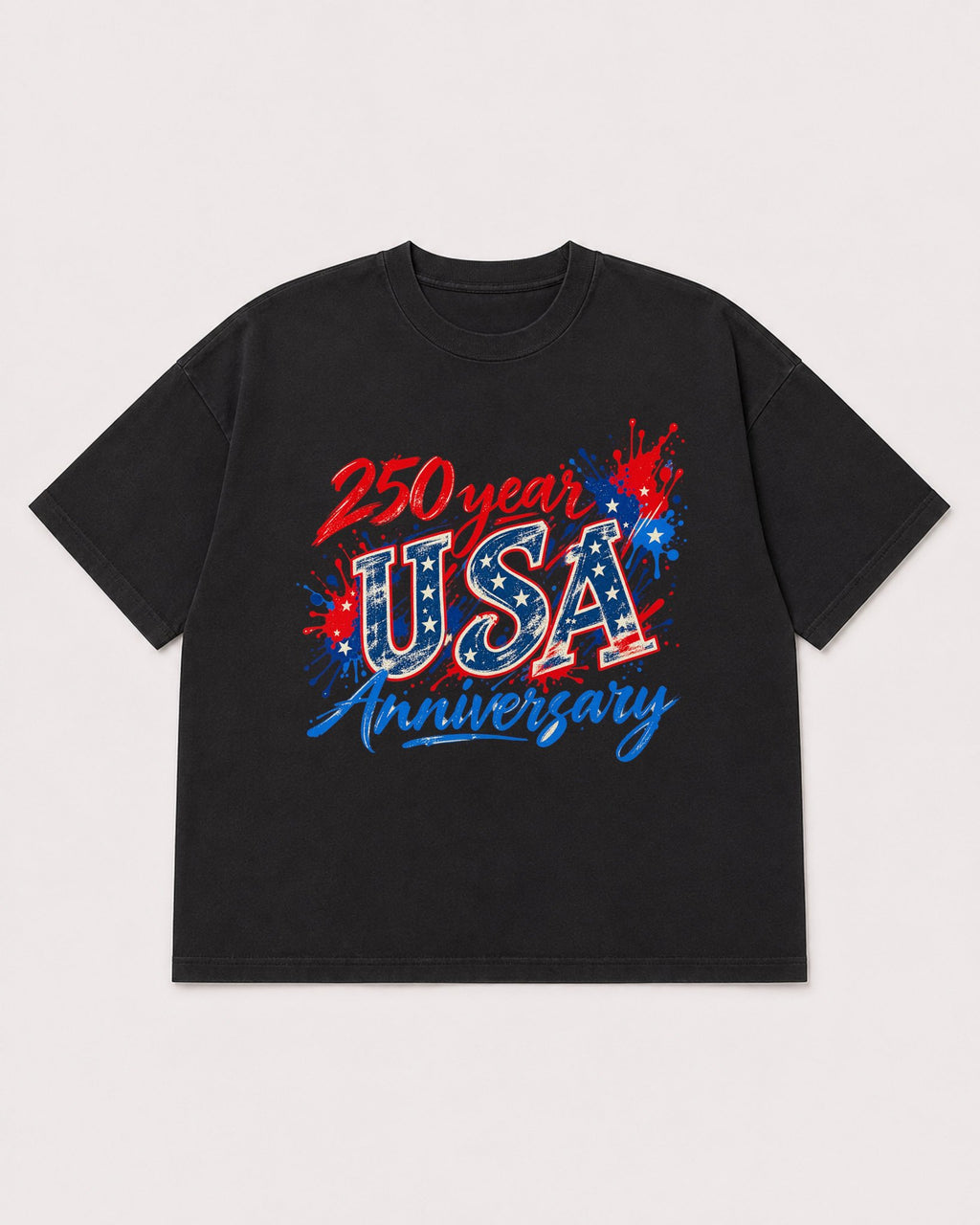 Mockup Boxy Heavyweight Tee Black product