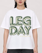Mockup Boxy Heavyweight Tee White female close-up 43