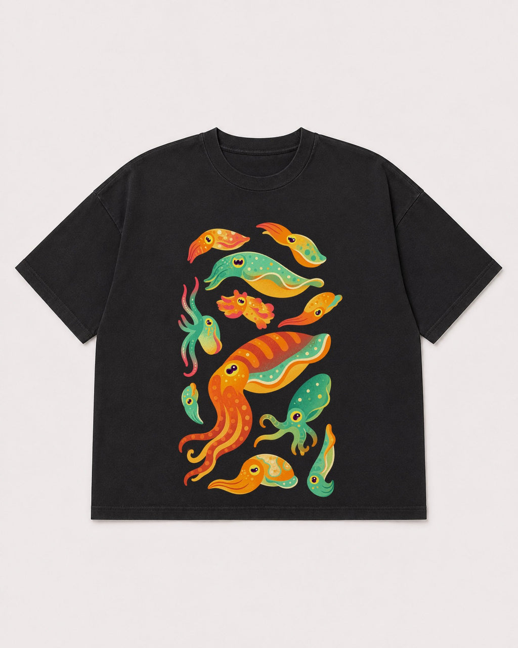 Mockup Boxy Heavyweight Tee Black product