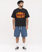 Mockup Boxy Heavyweight Tee Black male full-body 07