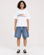 Mockup Boxy Heavyweight Tee White female full-body 26