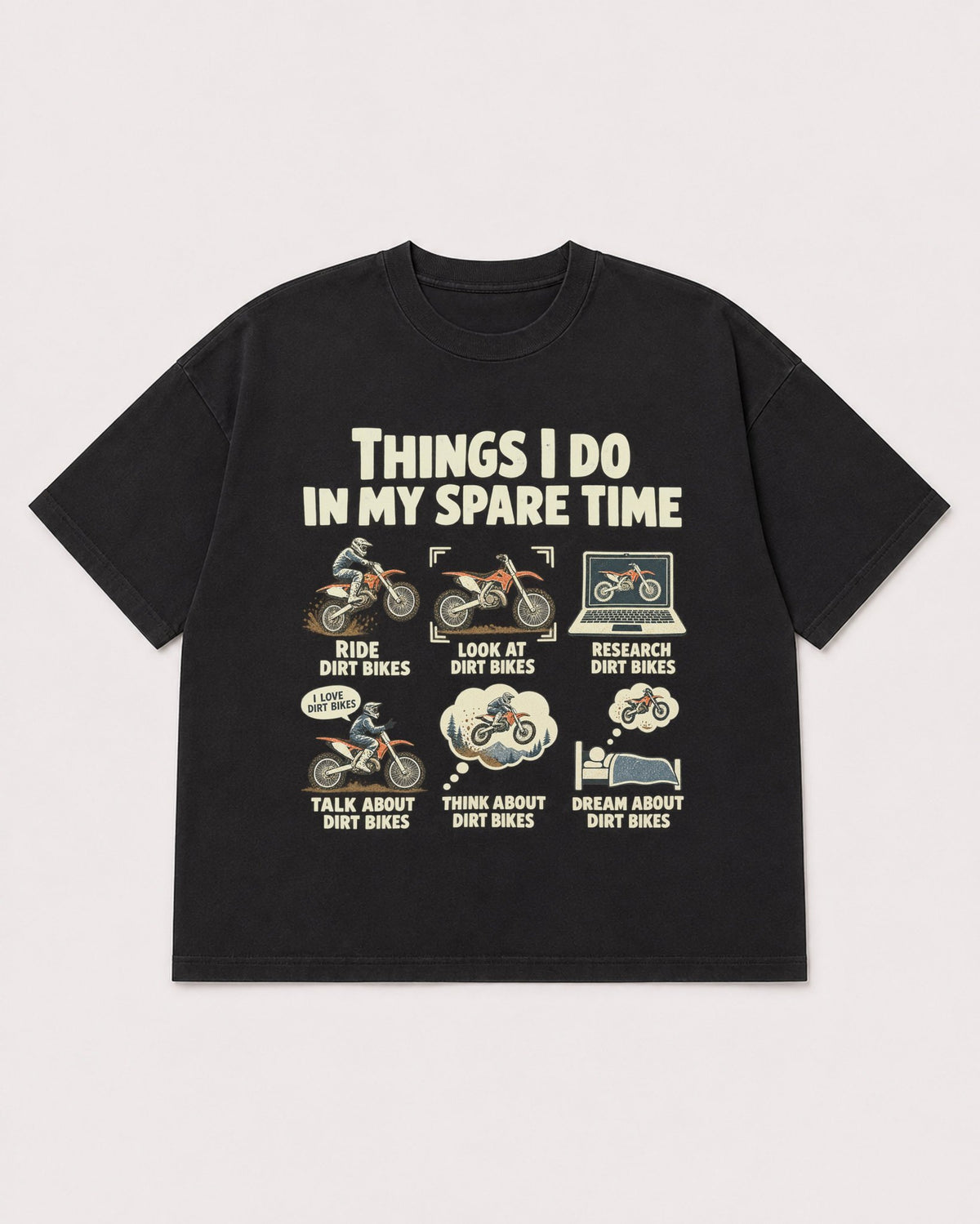 Mockup Boxy Heavyweight Tee Black product