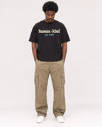 Mockup Boxy Heavyweight Tee Black male full-body 24