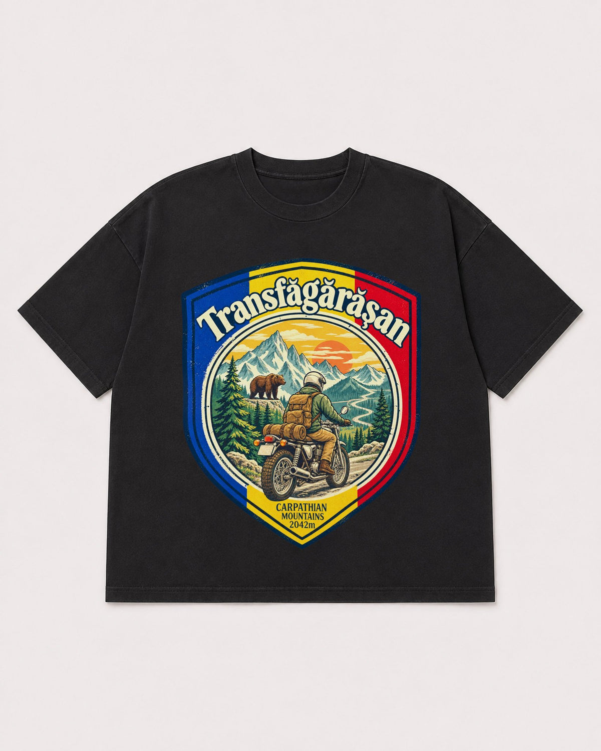 Mockup Boxy Heavyweight Tee Black product