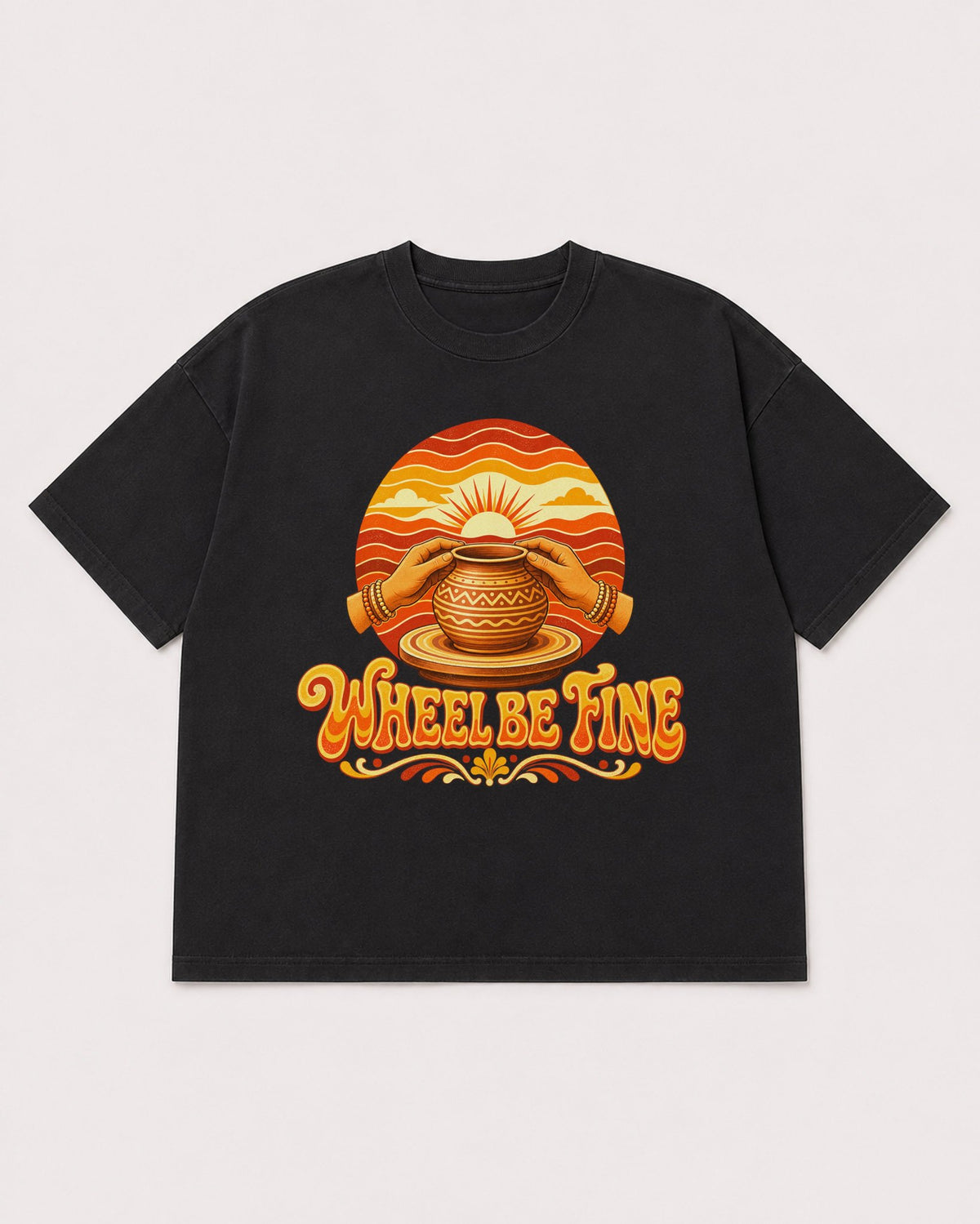 Mockup Boxy Heavyweight Tee Black product