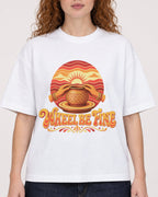 Mockup Boxy Heavyweight Tee White female close-up 09