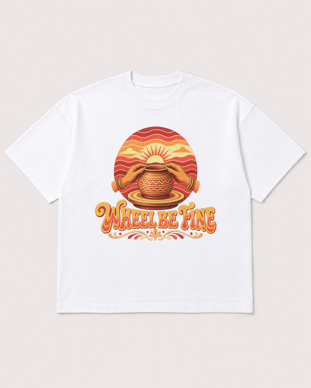 Mockup Boxy Heavyweight Tee White product