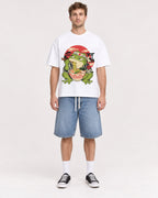 Mockup Boxy Heavyweight Tee White male full-body 08