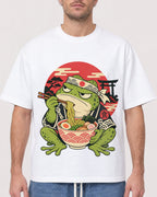 Mockup Boxy Heavyweight Tee White male close-up 08