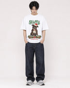 Mockup Boxy Heavyweight Tee White male full-body 11