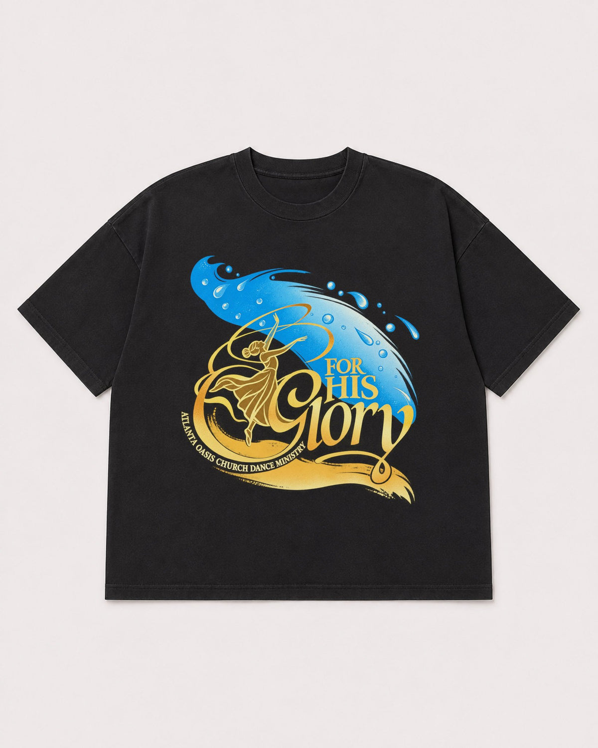 Mockup Boxy Heavyweight Tee Black product