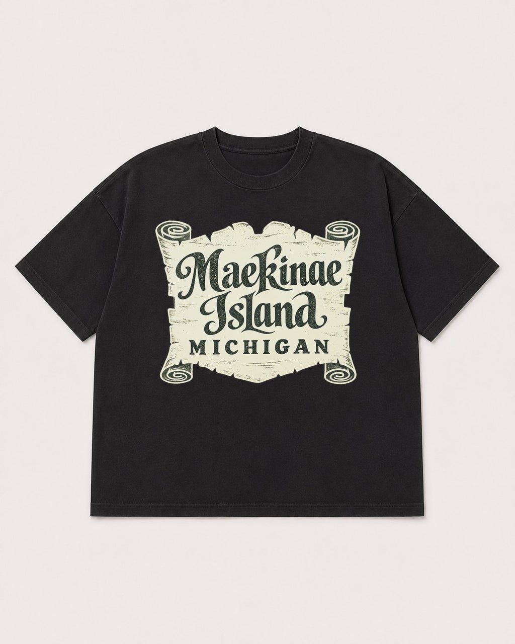 Mockup Boxy Heavyweight Tee Black product