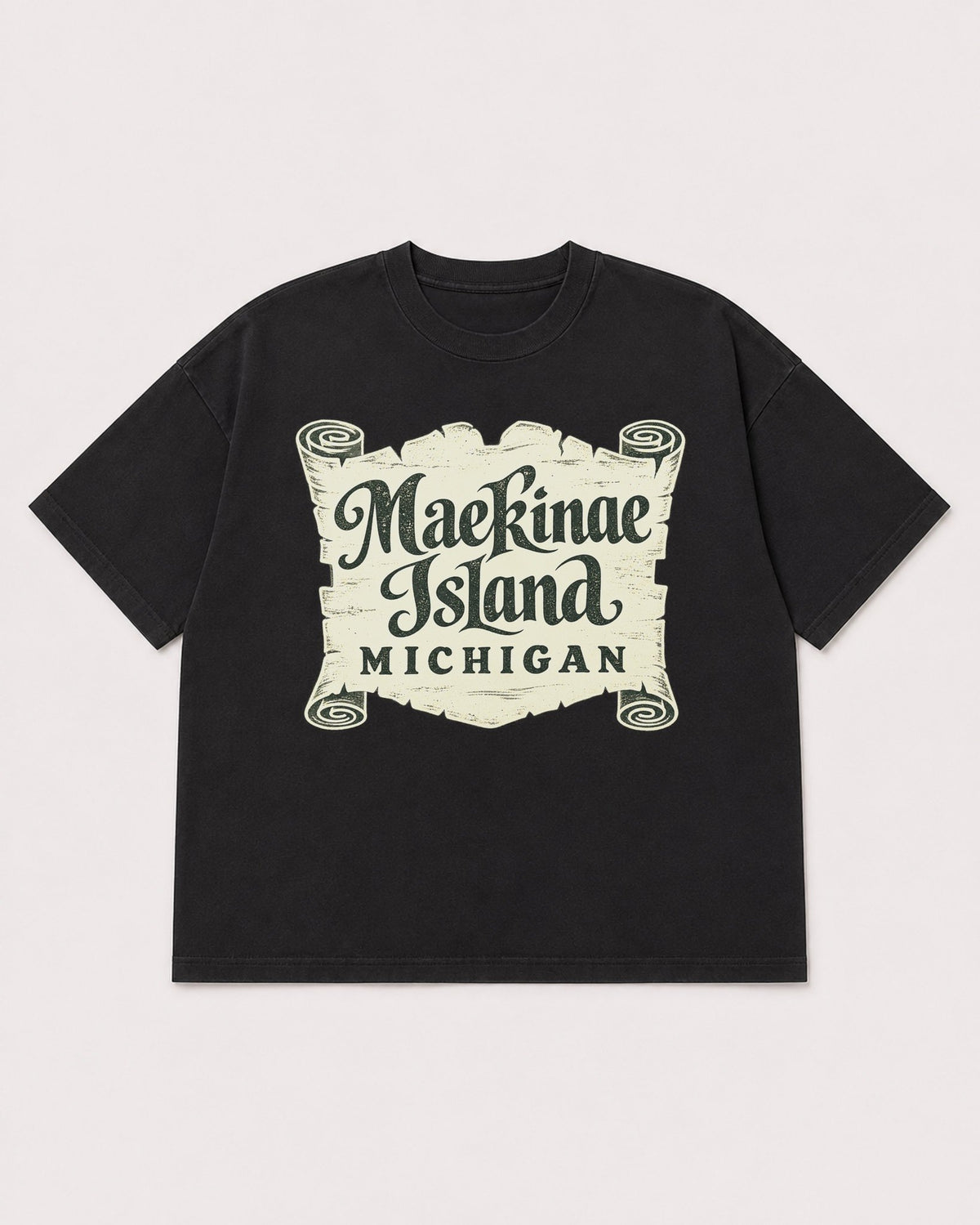 Mockup Boxy Heavyweight Tee Black product