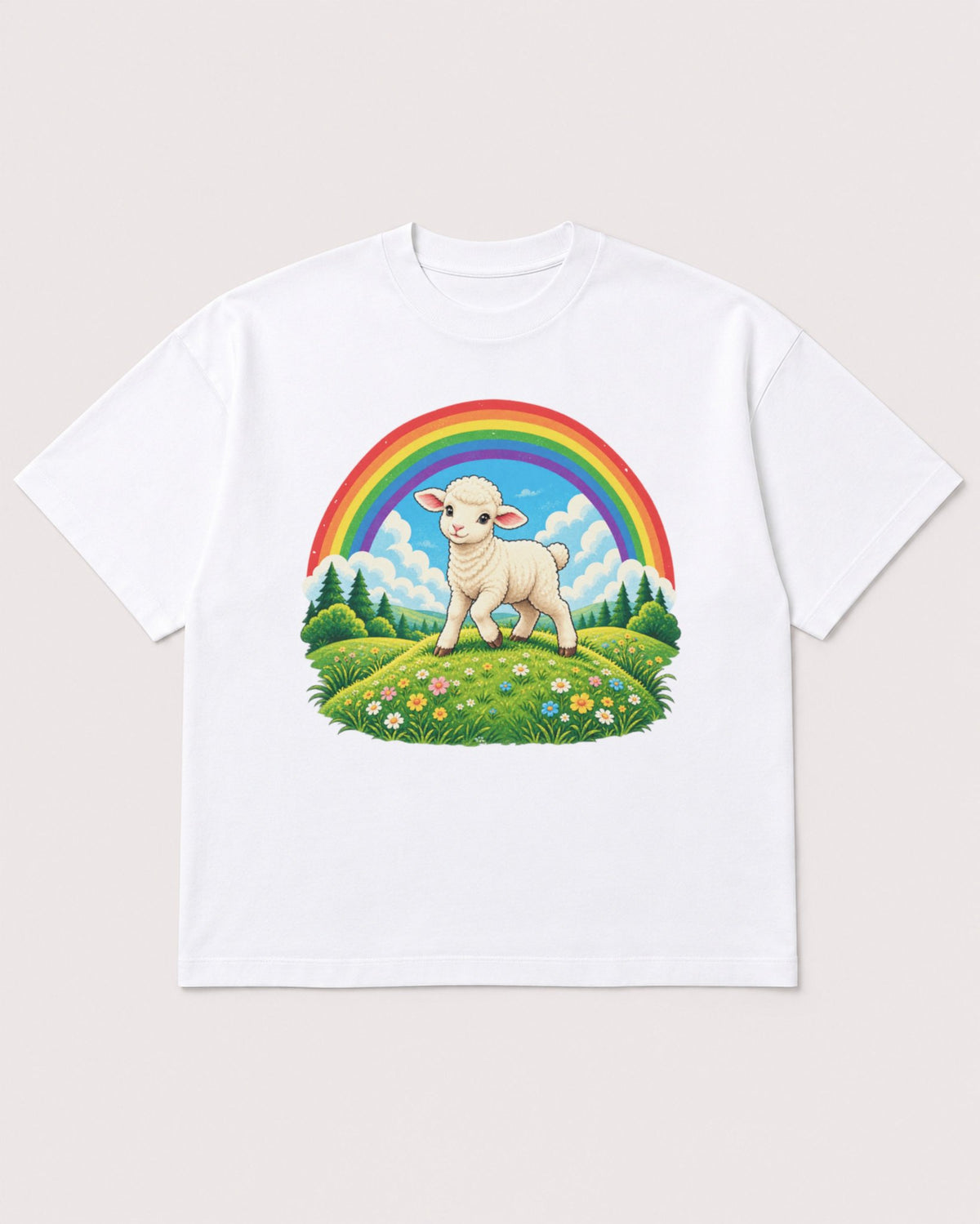 Mockup Boxy Heavyweight Tee White product
