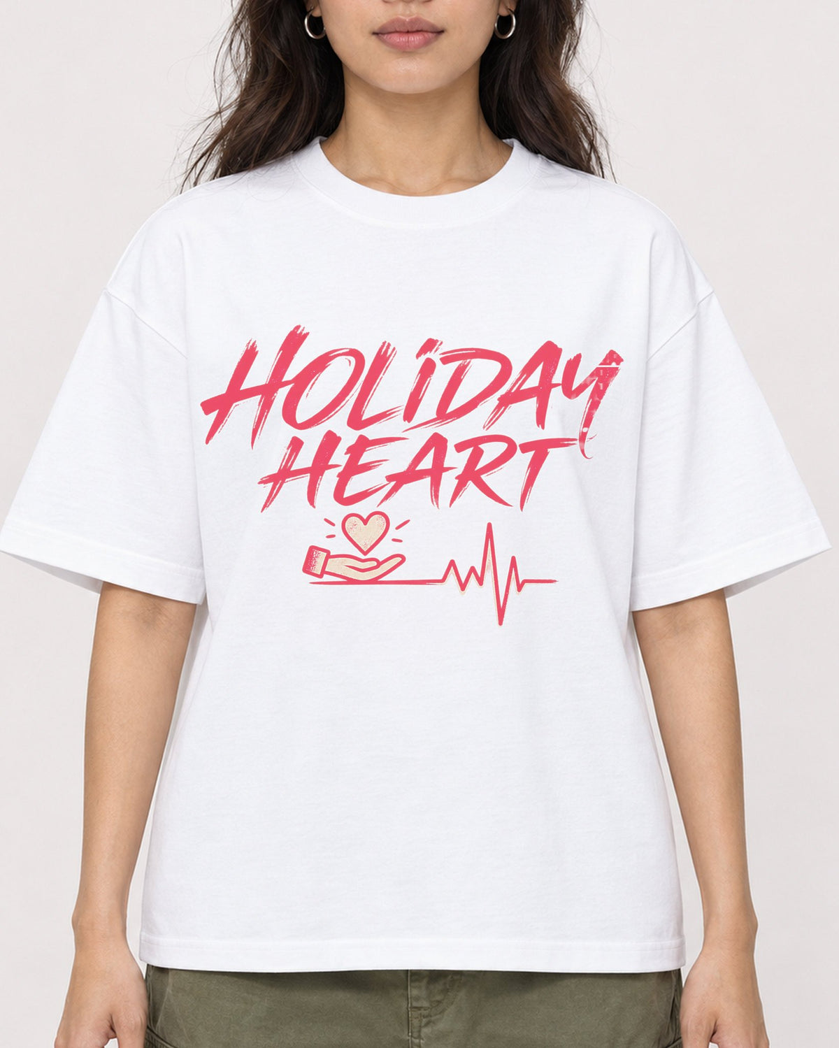 Mockup Boxy Heavyweight Tee White female close-up 02