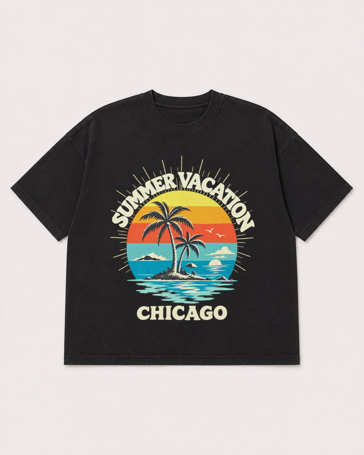 Mockup Boxy Heavyweight Tee Black product