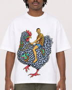 Mockup Boxy Heavyweight Tee White male close-up 04