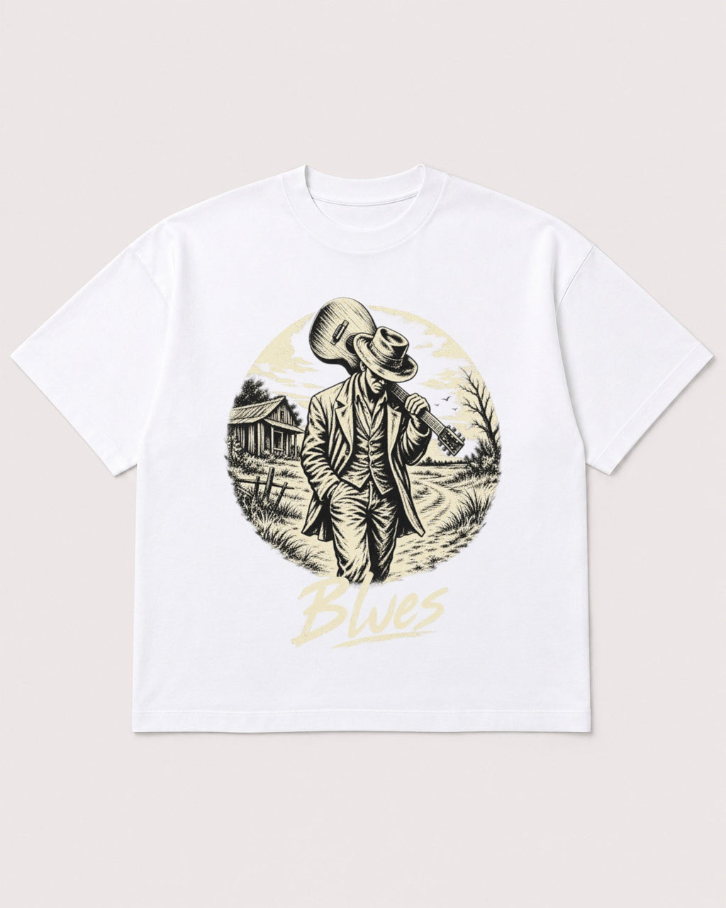 Mockup Boxy Heavyweight Tee White product