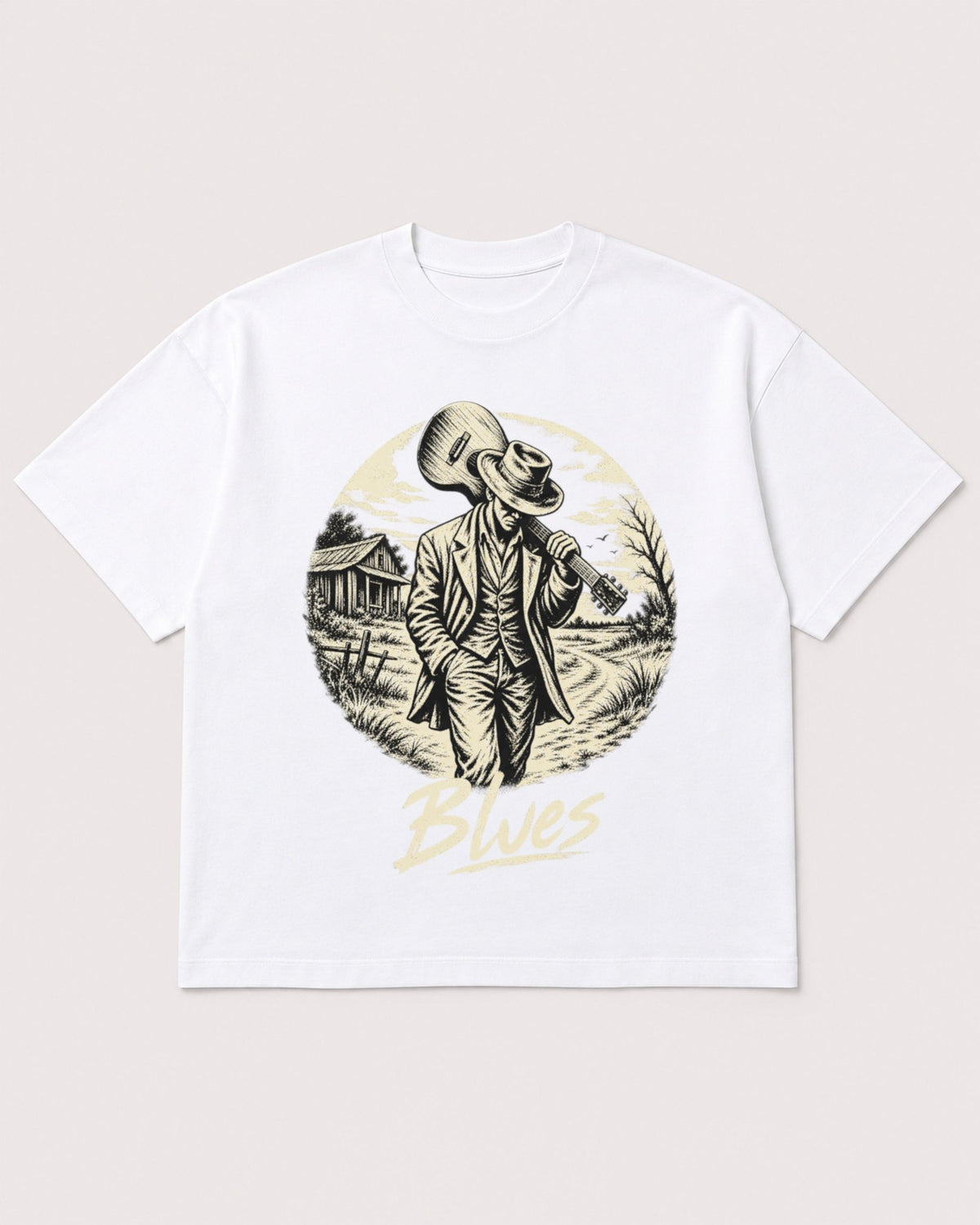 Mockup Boxy Heavyweight Tee White product