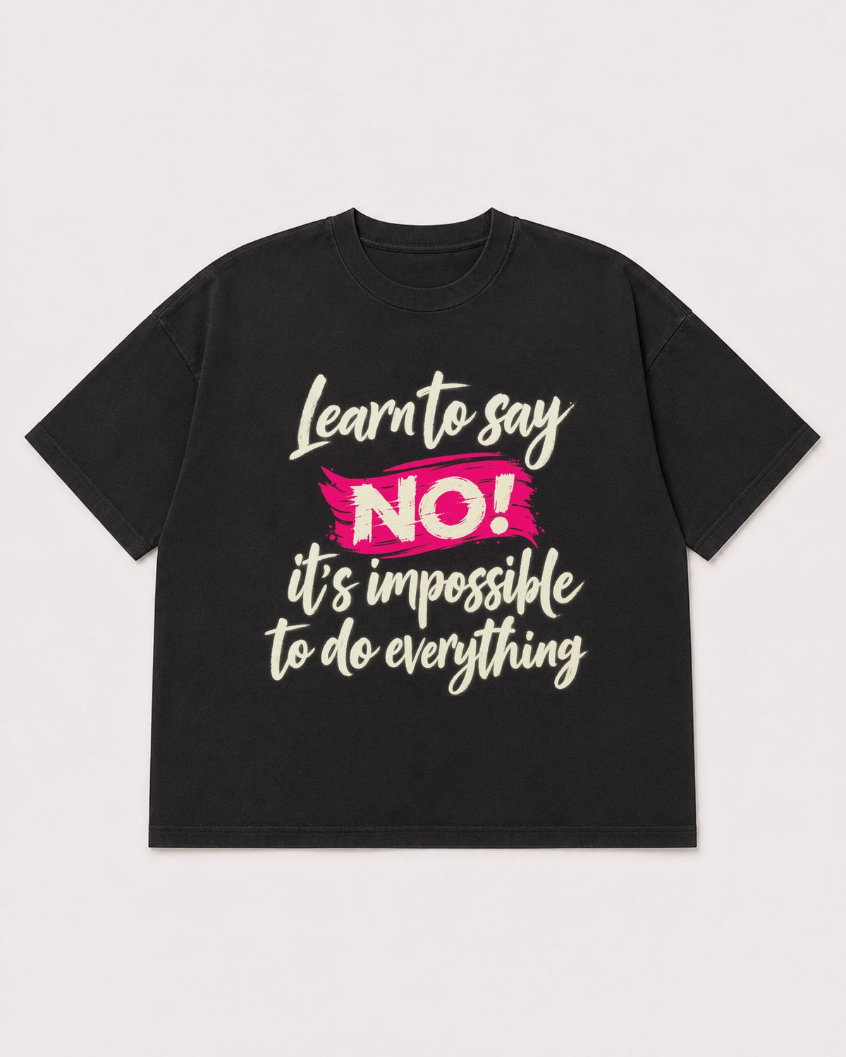 Mockup Boxy Heavyweight Tee Black product