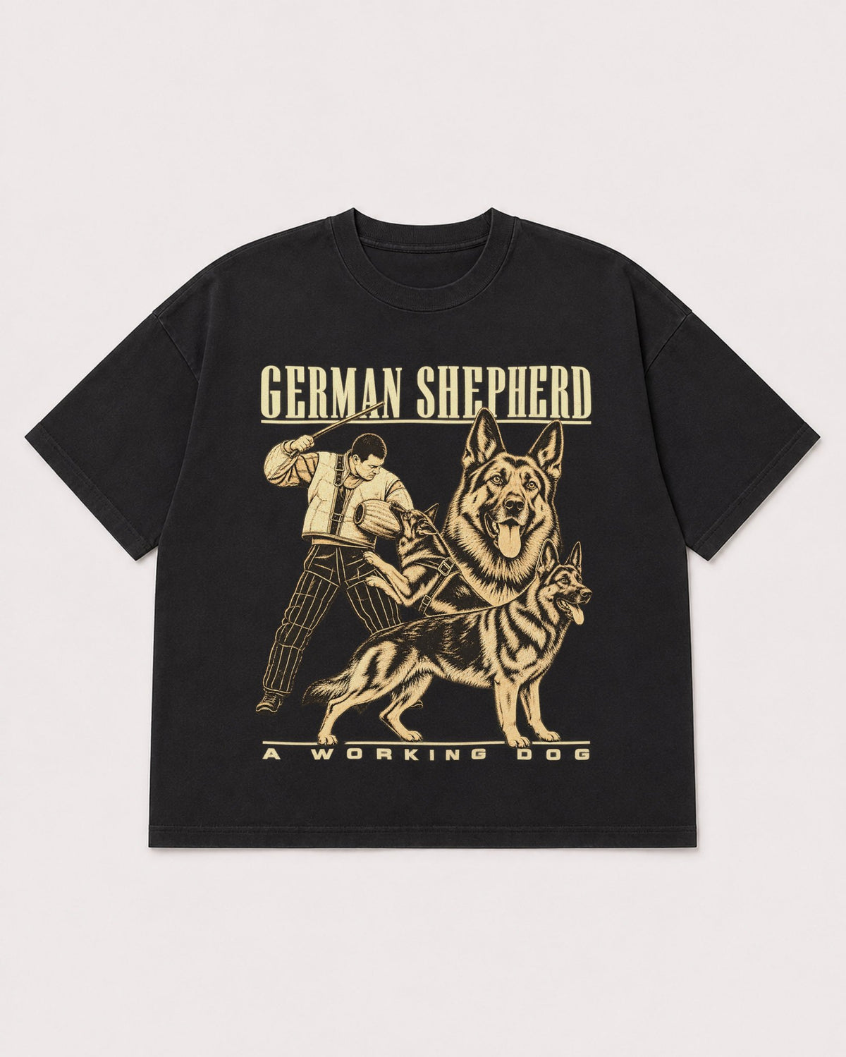 Mockup Boxy Heavyweight Tee Black product