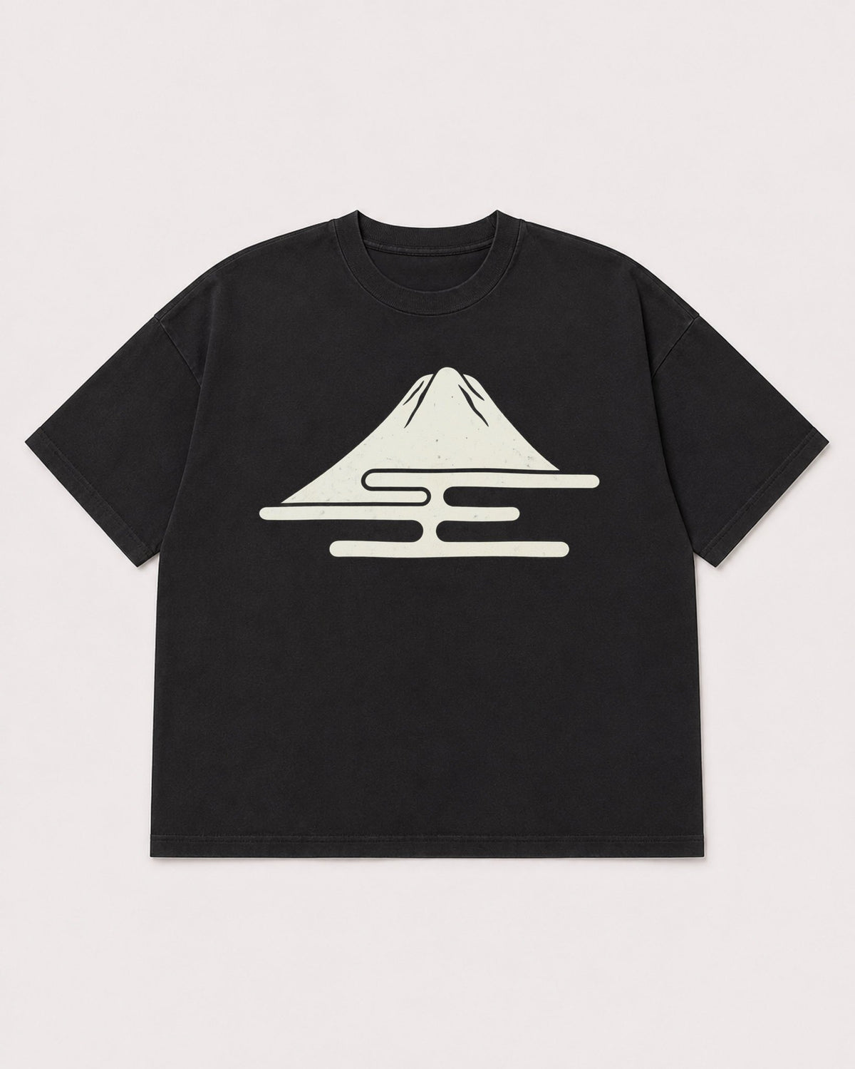 Mockup Boxy Heavyweight Tee Black product