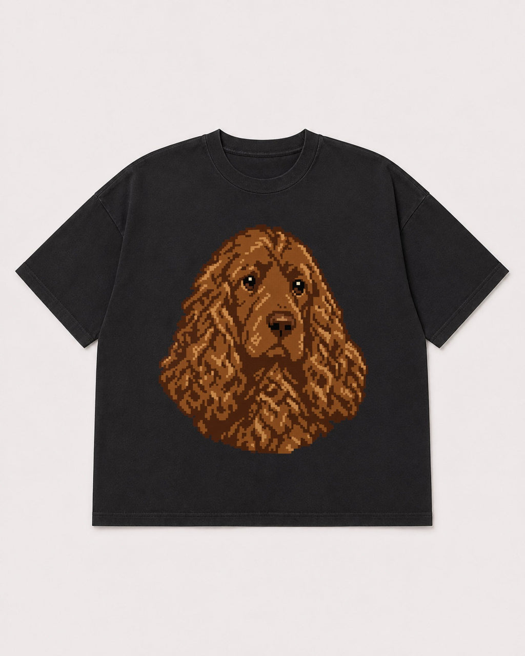 Mockup Boxy Heavyweight Tee Black product