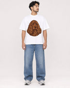 Mockup Boxy Heavyweight Tee White male full-body 02