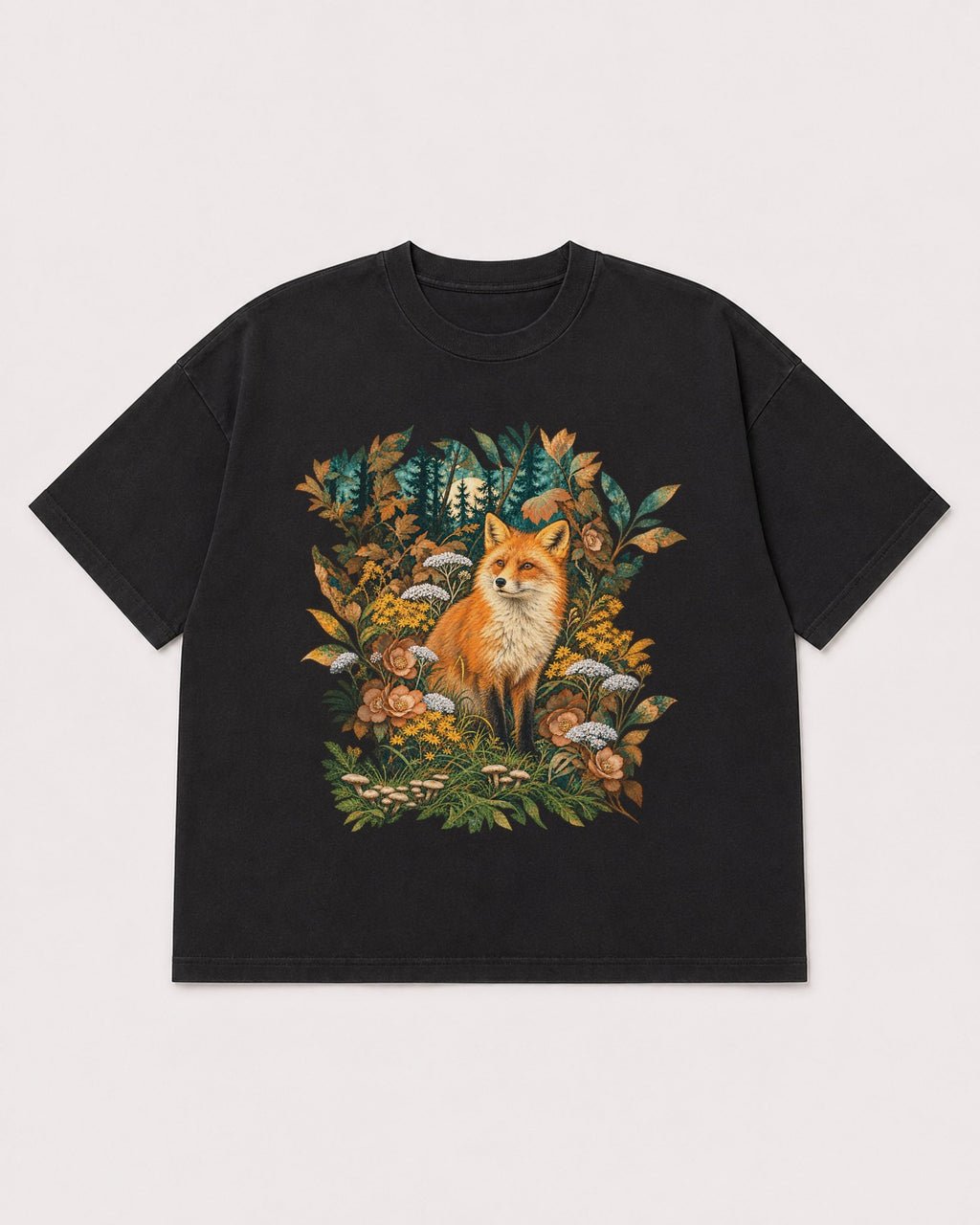 Mockup Boxy Heavyweight Tee Black product