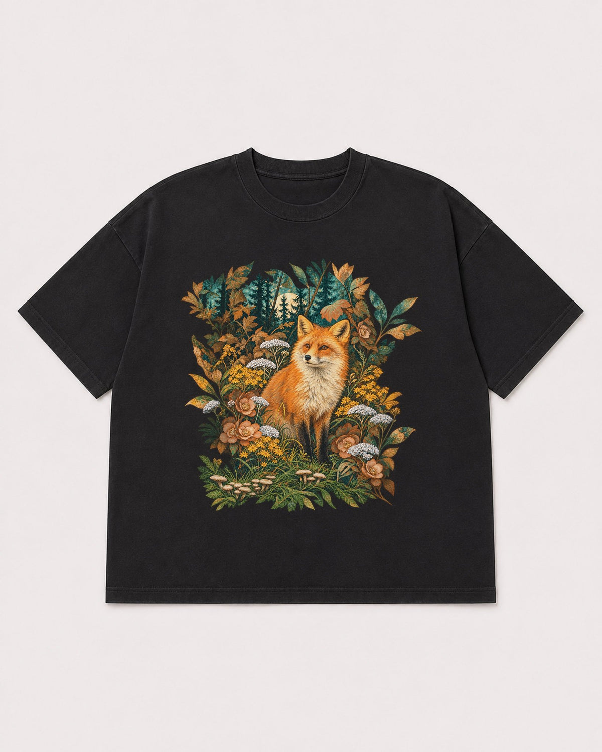 Mockup Boxy Heavyweight Tee Black product