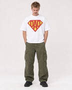 Mockup Boxy Heavyweight Tee White male full-body 19