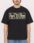 Mockup Boxy Heavyweight Tee Black male close-up 02