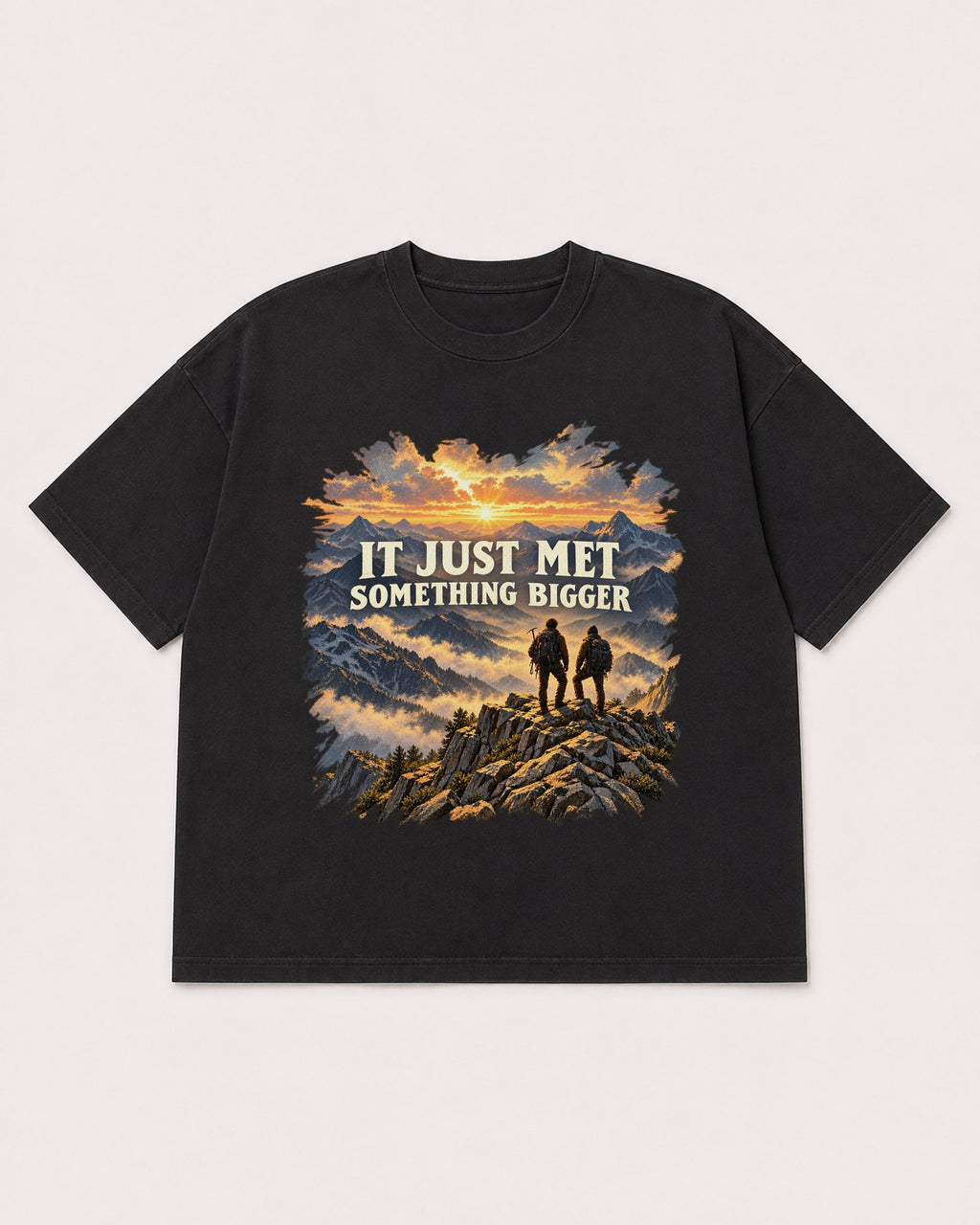 Mockup Boxy Heavyweight Tee Black product