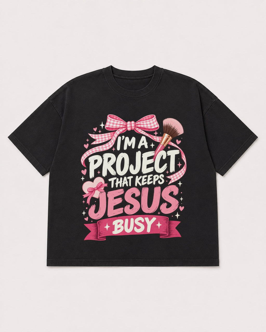 Mockup Boxy Heavyweight Tee Black product