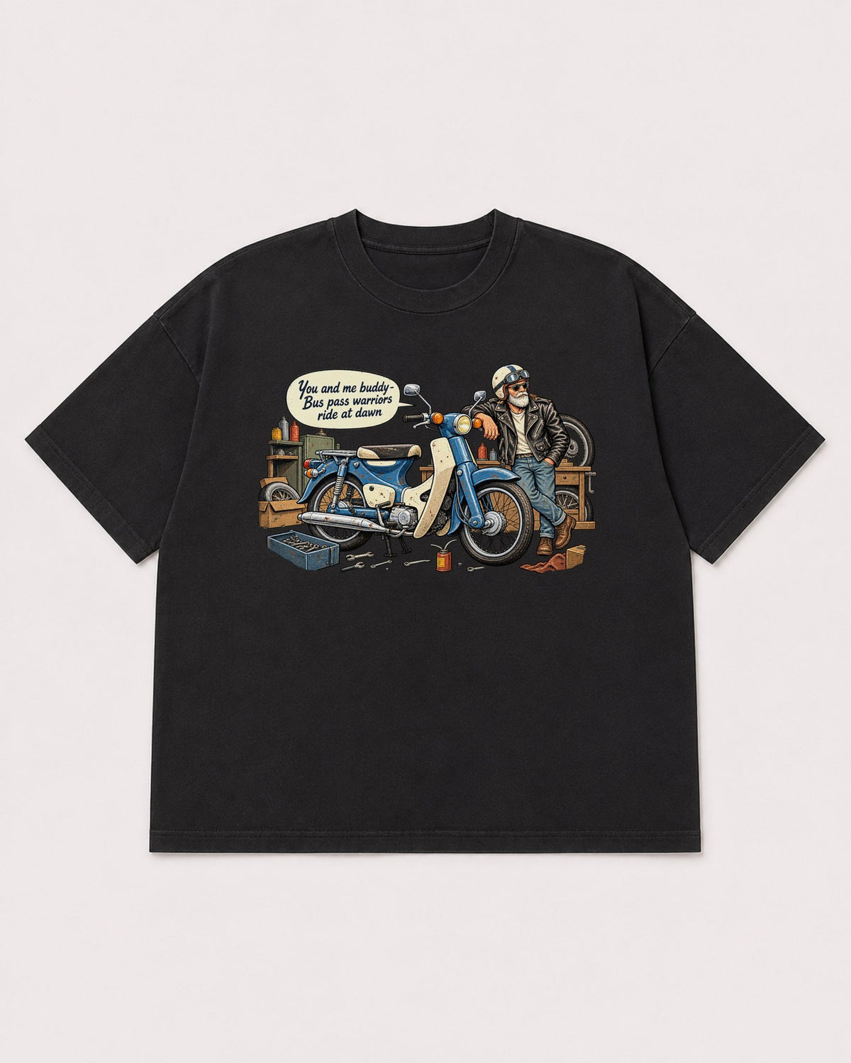 Mockup Boxy Heavyweight Tee Black product