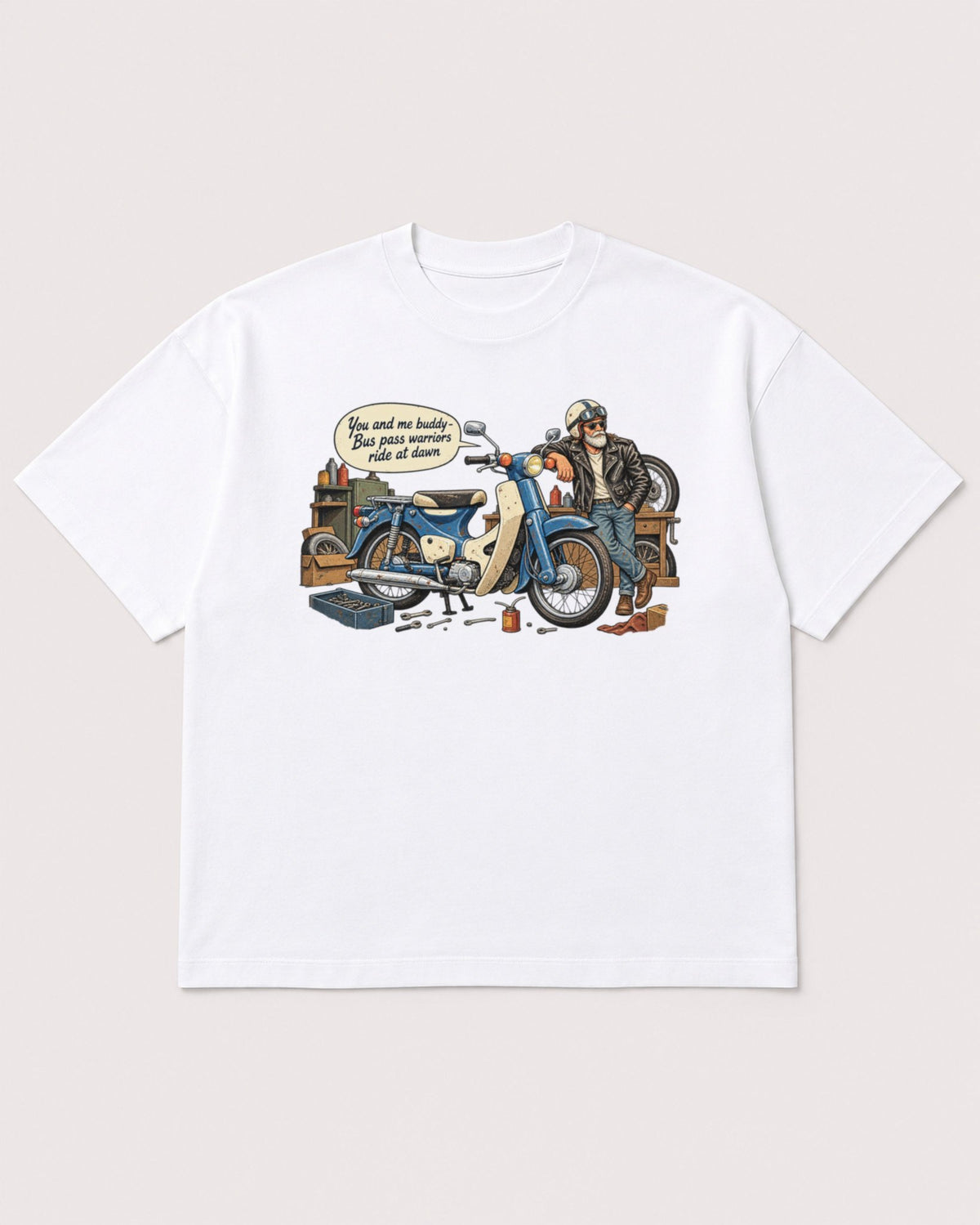 Mockup Boxy Heavyweight Tee White product