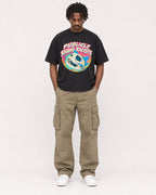 Mockup Boxy Heavyweight Tee Black male full-body 04