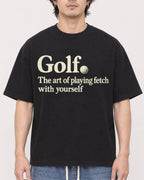 Mockup Boxy Heavyweight Tee Black male close-up 03