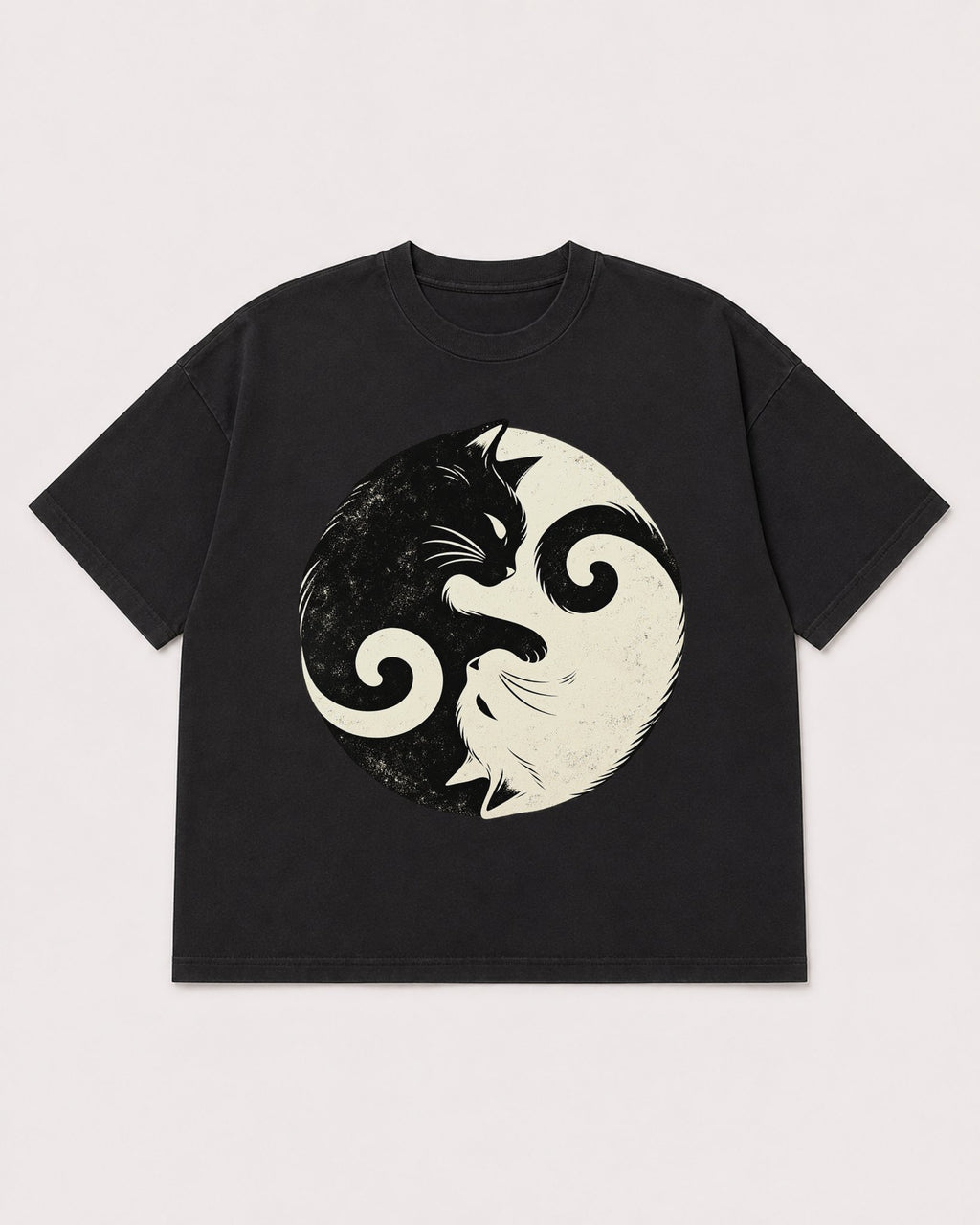 Mockup Boxy Heavyweight Tee Black product
