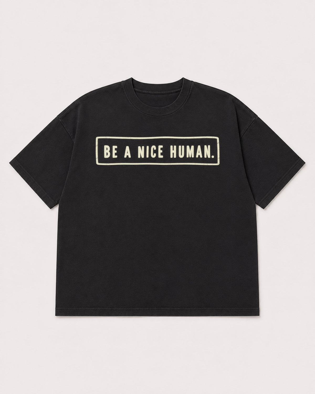 Mockup Boxy Heavyweight Tee Black product