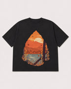 Mockup Boxy Heavyweight Tee Black product