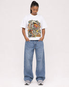 Mockup Boxy Heavyweight Tee White female full-body 25